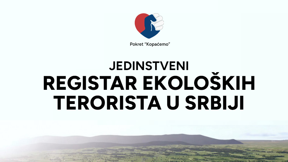 Pokrenut Registar ekoloških terorista u Srbiji